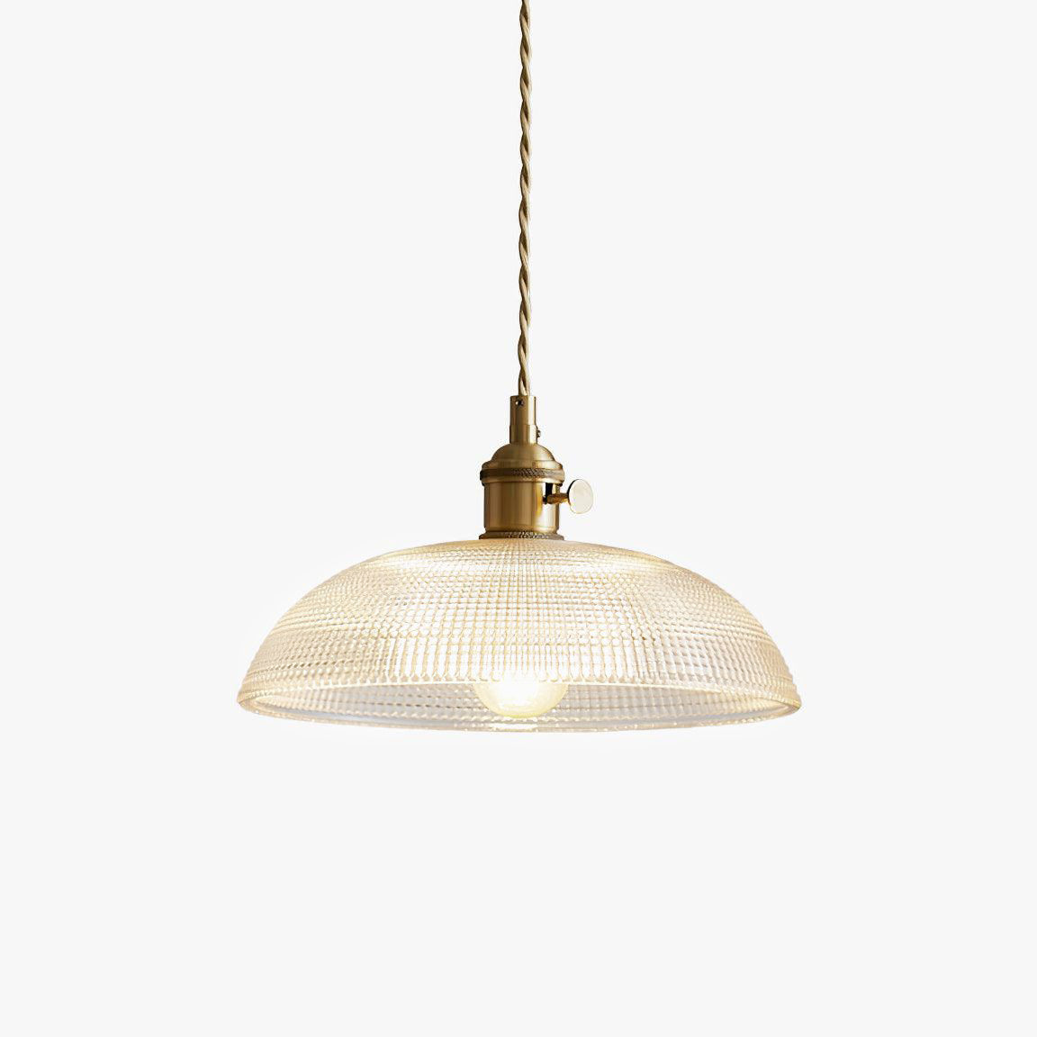 Ribbed Spiral Pendant Light ? 9.8″ x H 2.8″ / Dia 25cm x H 7cm / Opaque Pendant light