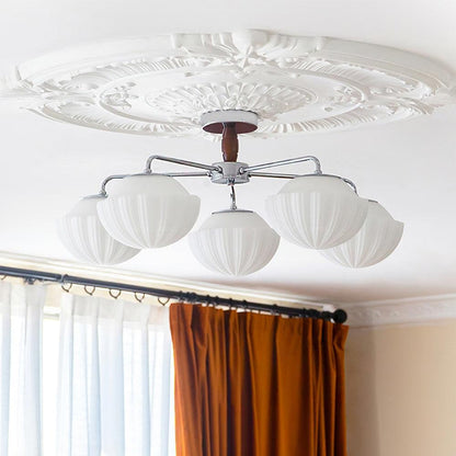 Ribbed Walnut Ceiling Lamp Ceiling lamp