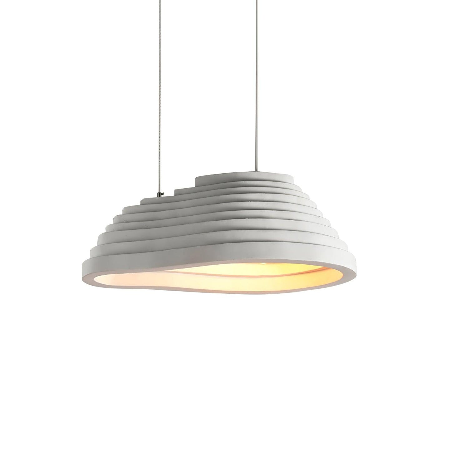 Rice Field Acoustic Pendant Lamp Dia 23.6″ x H 9.5″ / Dia 60cm x H 24cm / White Pendant light