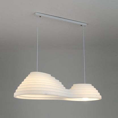 Rice Field Acoustic Acrylic Lamps Dia 23.6″ x H 9.5″ / Dia 60cm x H 24cm / White Pendant light