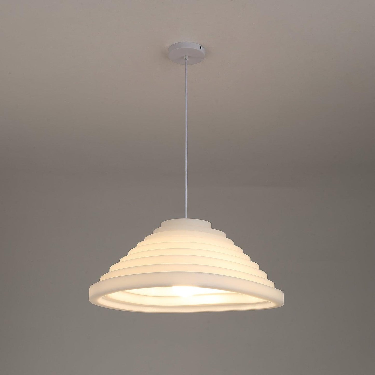 Rice Field Acoustic Acrylic Lamps Dia 23.6″ x H 22.4″ / Dia 60cm x H 57cm / White Pendant light