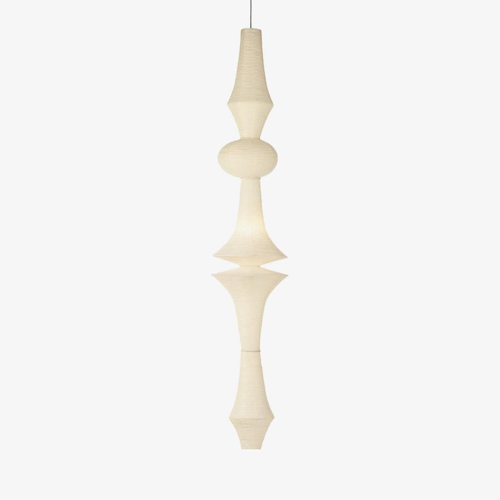 Washi Paper E Pendant Light Dia 18.9″ x H 106.3″ / Dia 48cm x H 270cm (E27 Bulb: 5 pieces) / White Pendant light