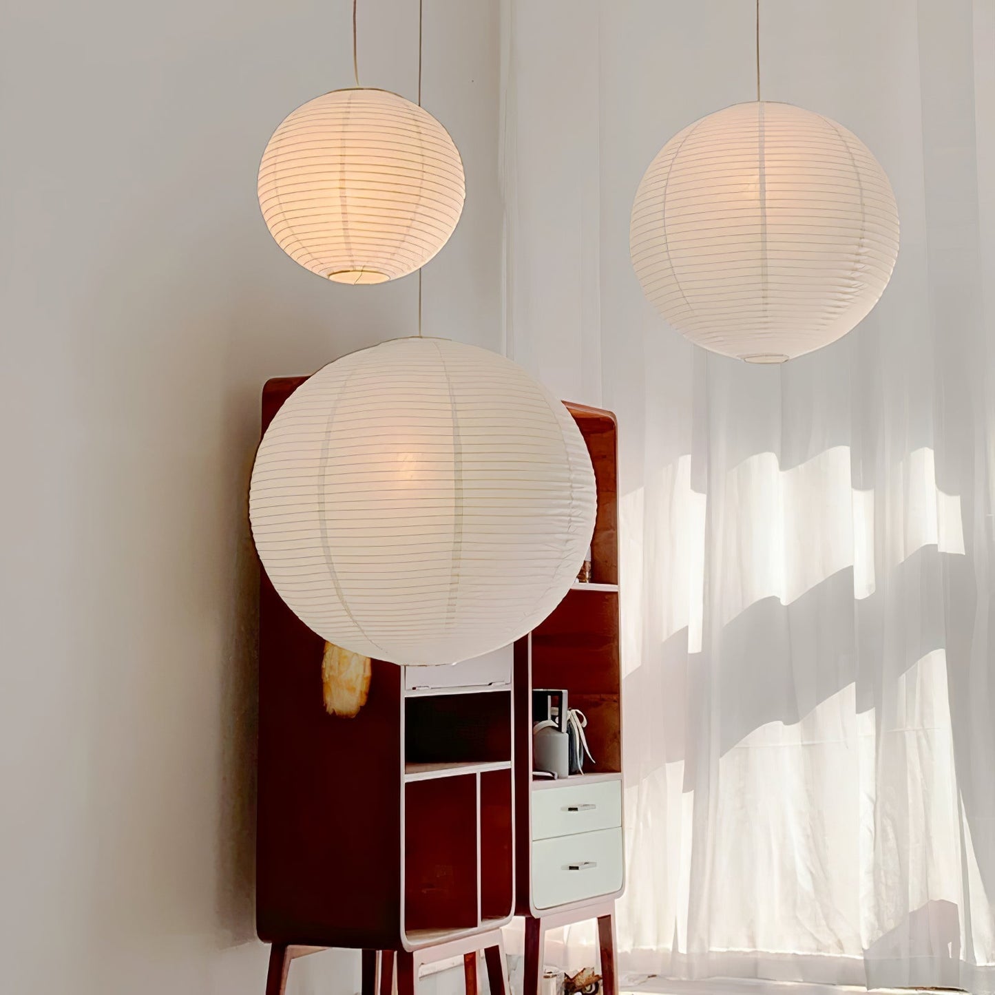 Akari A Round Swag Light 1001 Pendant light