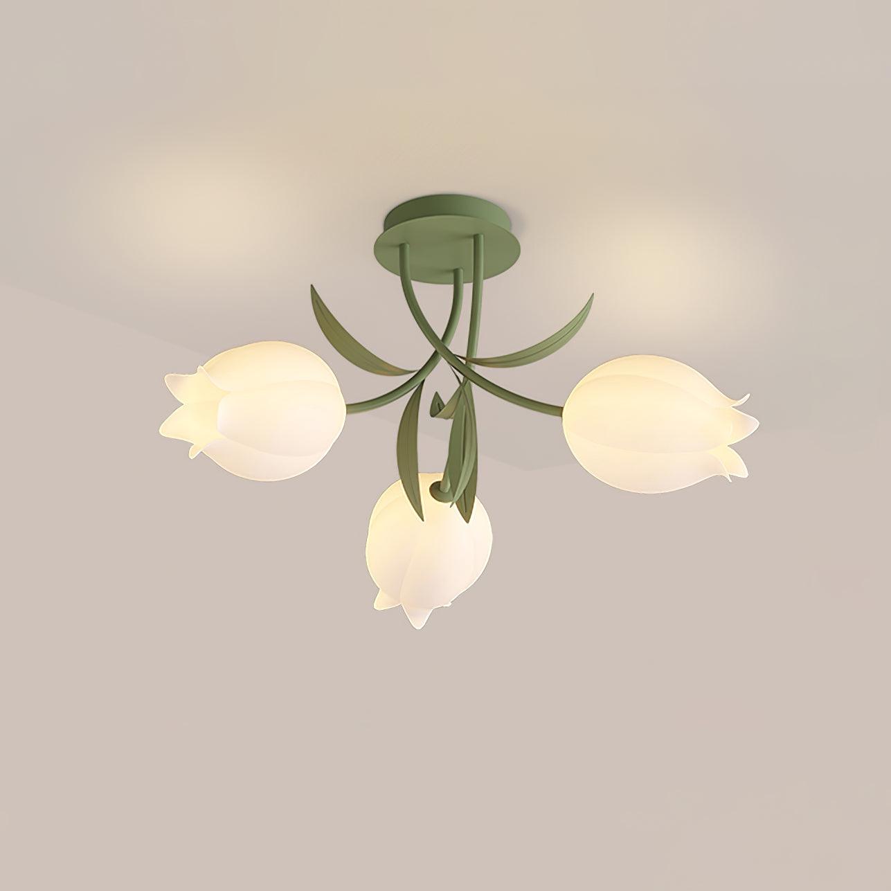 Ricko Ceiling Light 3 Heads ? 21.6″ x H 12.9″ / Green