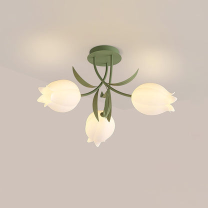 Ricko Ceiling Light 3 Heads ? 21.6″ x H 12.9″ / Green