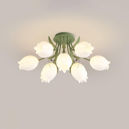 Ricko Ceiling Light 6 Heads ? 32.2″ x H 16.3″ / Green