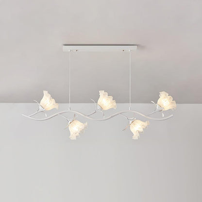 Ricko Simi Chandelier Model B 5 Heads L Dia 47.2″ x H 47.2″ / White Chandelier
