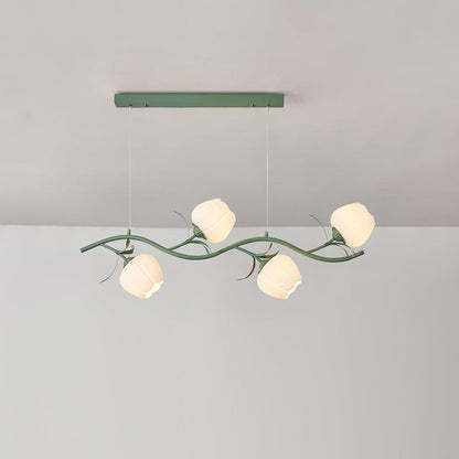 Ricko Simi Chandelier Model A 4 Heads L Dia 39.3″ x H 47.2″ / Green Chandelier