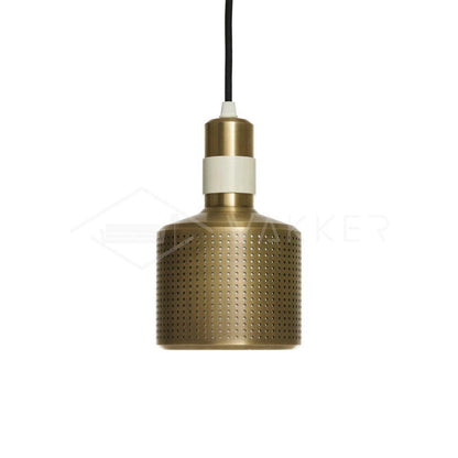 Riddle Pendant Lamp Dia 4.7″ x H 7.5″ / Dia 12cm x H 19cm / Copper with Matte White detail Pendant light