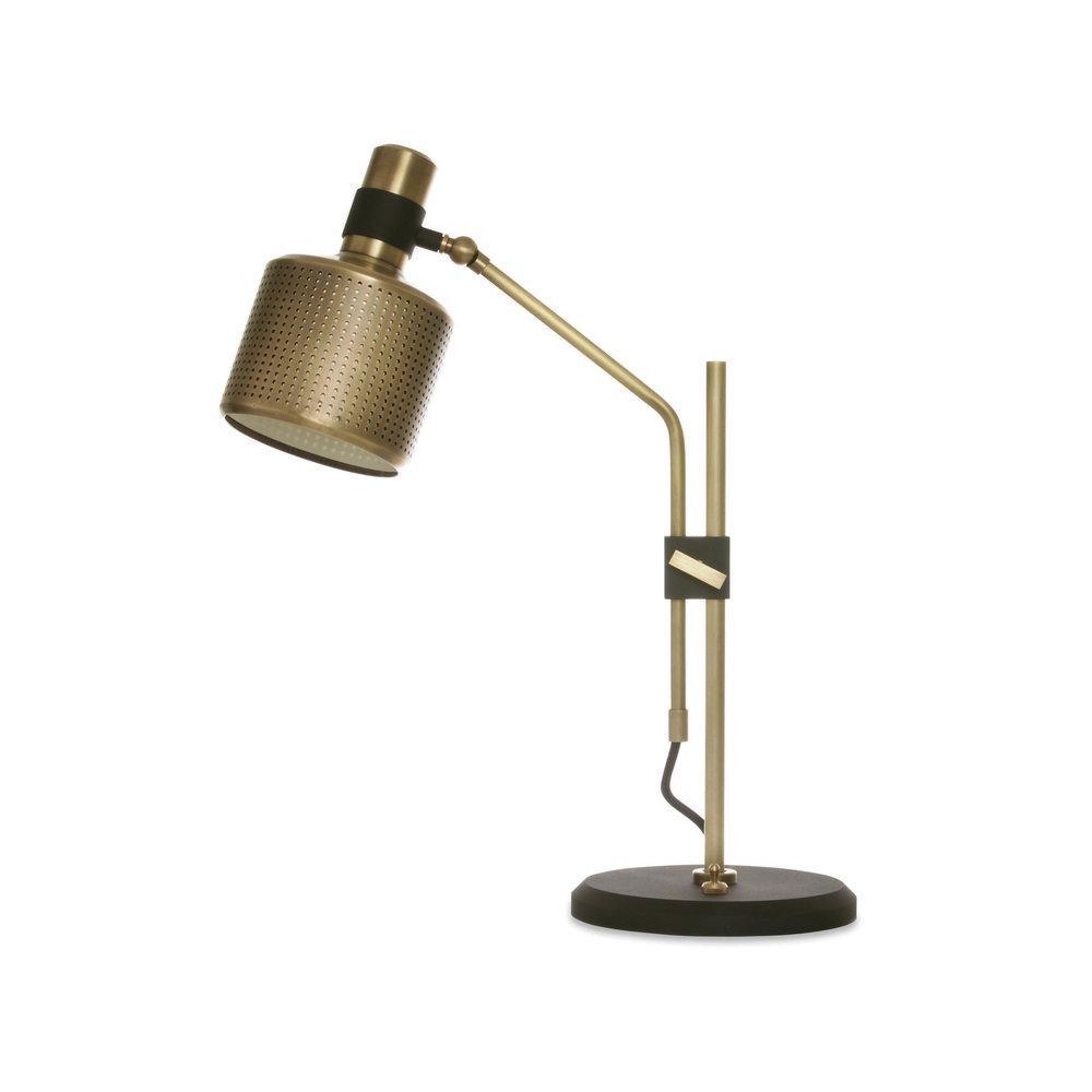 Riddle Table Lamp ? 13.8″ x H 18.5″ / Dia 35cm x H 47cm / Gold + black / US Plug Table lamp