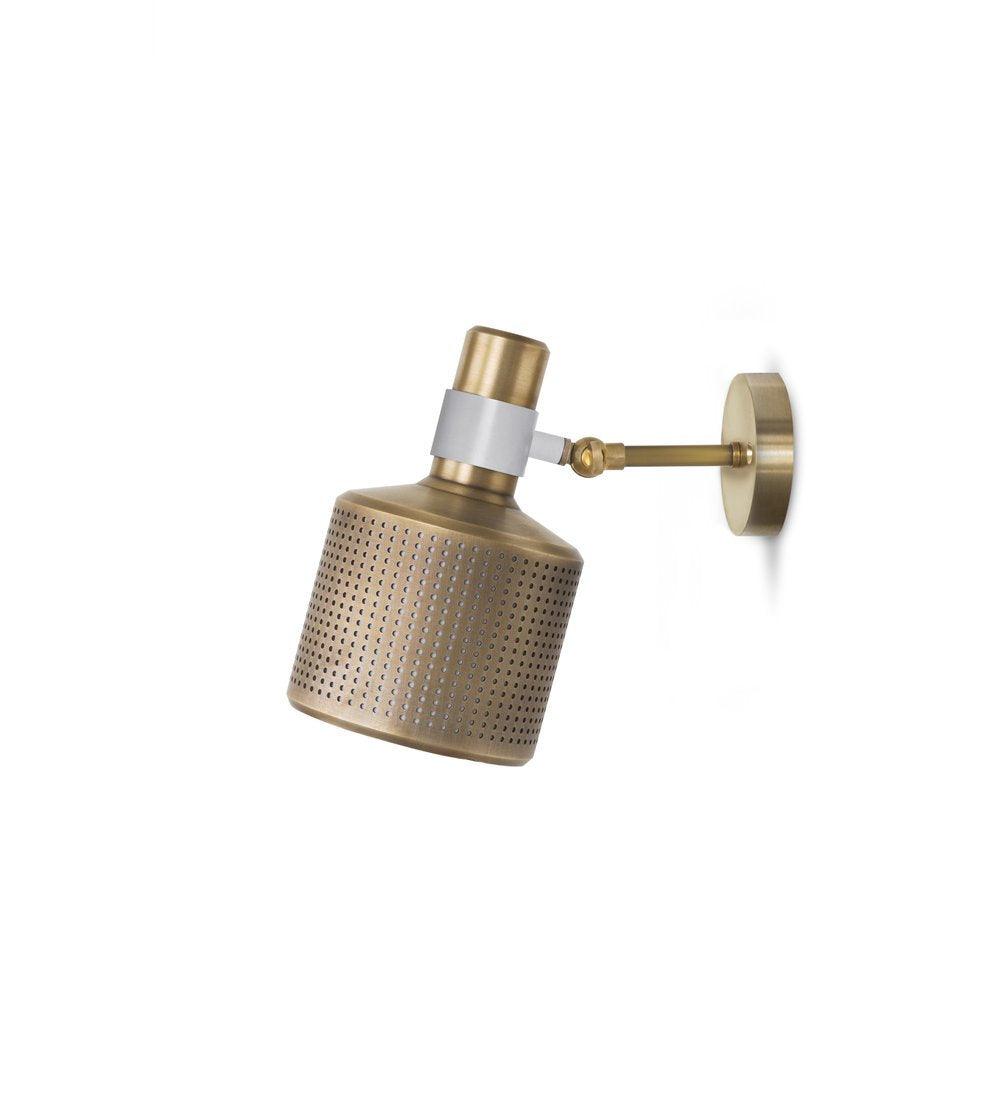 Riddle Wall Light 1 head ? 4.7″ x H 7.5″ / Dia 12cm x H 19cm / Copper & White Wall lamp