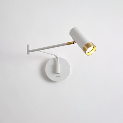 Ridge Arm Wall Lamp ? 5.9″ x H 19.5″ x H 5.5″ / Dia 15cm x L 49.5cm x H 14cm / White & Gold Wall lamp