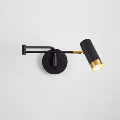 Ridge Arm Wall Lamp ? 5.9″ x H 19.5″ x H 5.5″ / Dia 15cm x L 49.5cm x H 14cm / Black & Gold Wall lamp