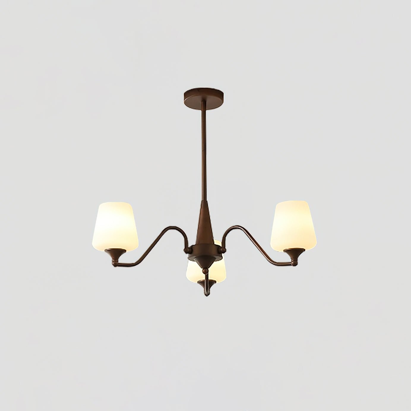 Ridge Chandelier 3 heads ? 27.6″ x H 20.5″ / Reddish brown Chandelier