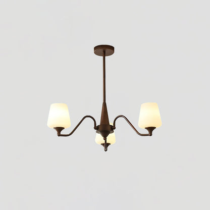 Ridge Chandelier 3 heads ? 27.6″ x H 20.5″ / Reddish brown Chandelier