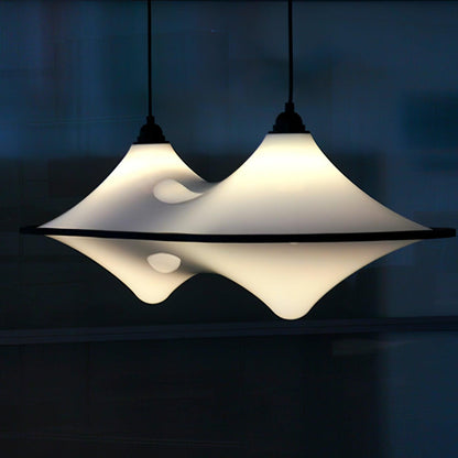 Modern Art Acrylic Adjustable Wave Form Chandelier
