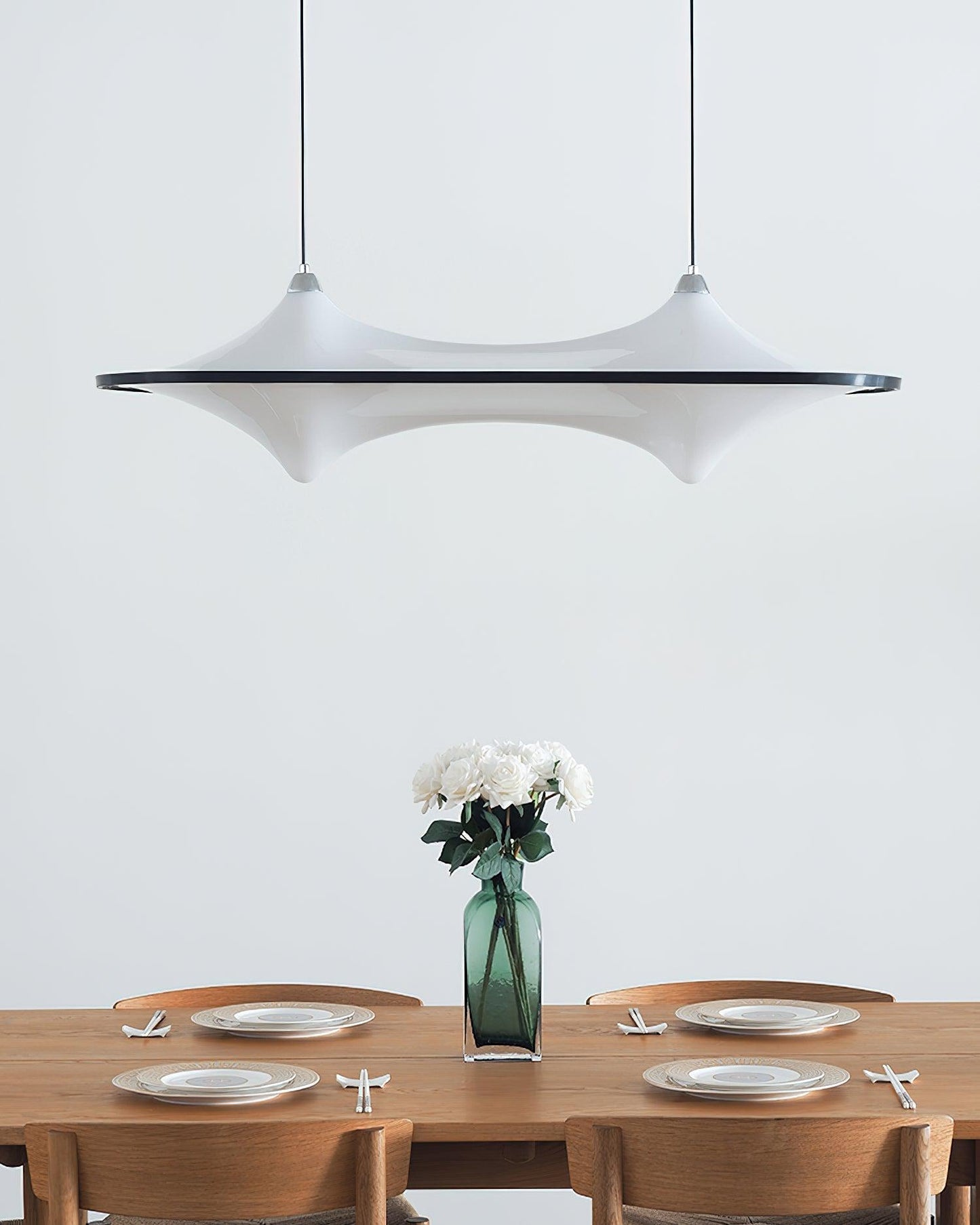 Modern Art Acrylic Adjustable Wave Form Chandelier
