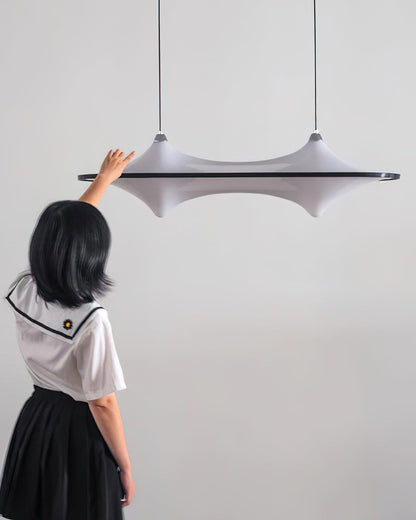 Modern Art Acrylic Adjustable Wave Form Chandelier