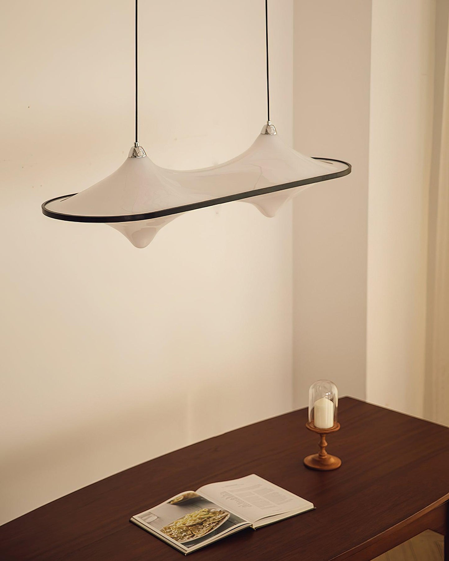 Modern Art Acrylic Adjustable Wave Form Chandelier