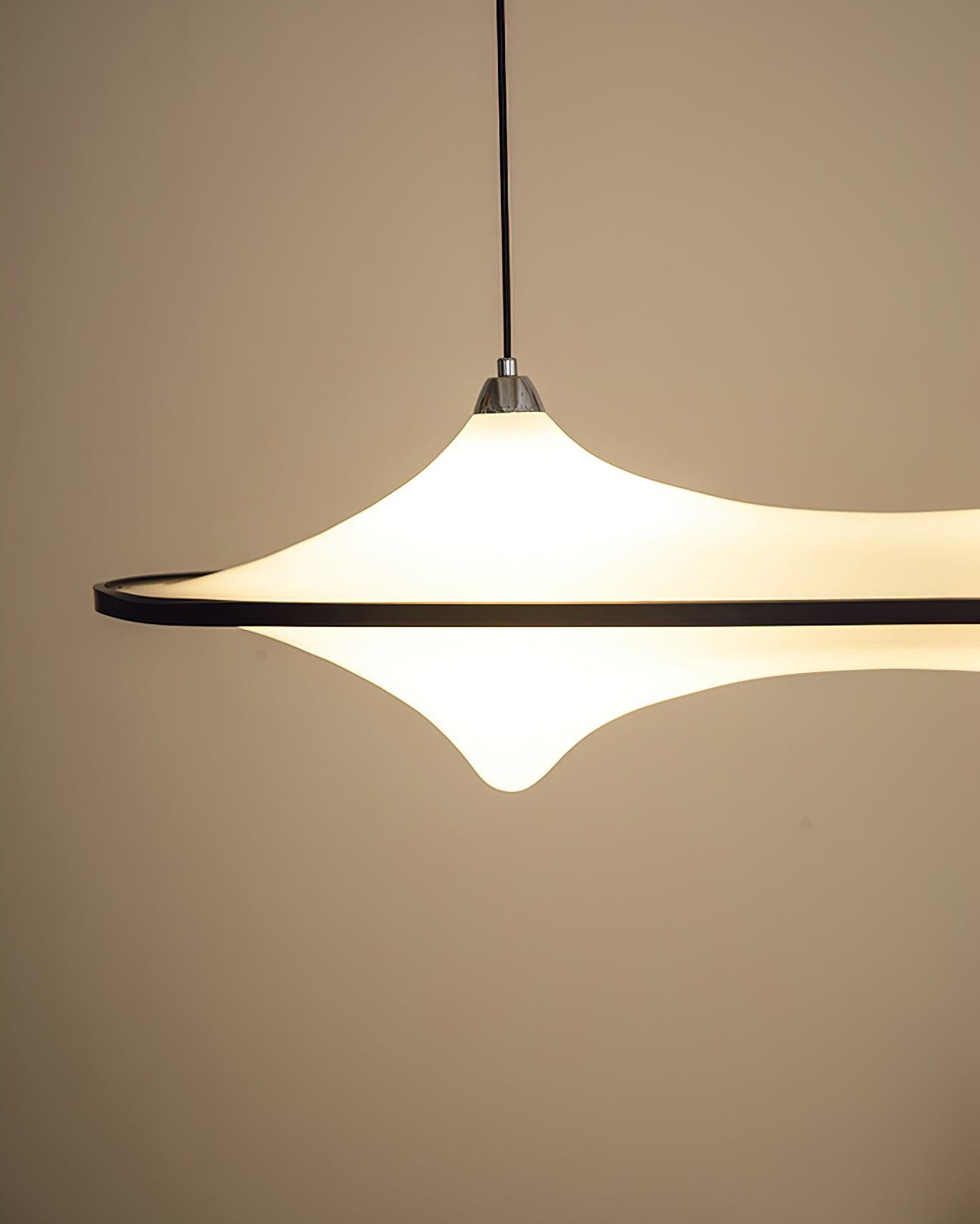 Modern Art Acrylic Adjustable Wave Form Chandelier
