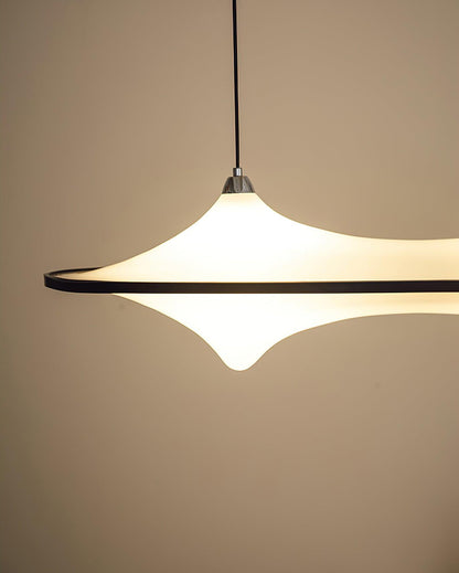 Modern Art Acrylic Adjustable Wave Form Chandelier