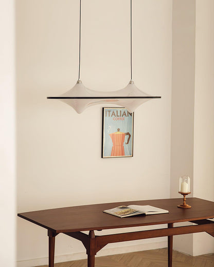 Modern Art Acrylic Adjustable Wave Form Chandelier