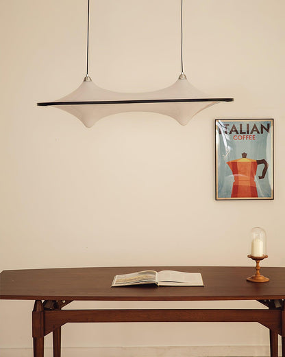 Modern Art Acrylic Adjustable Wave Form Chandelier