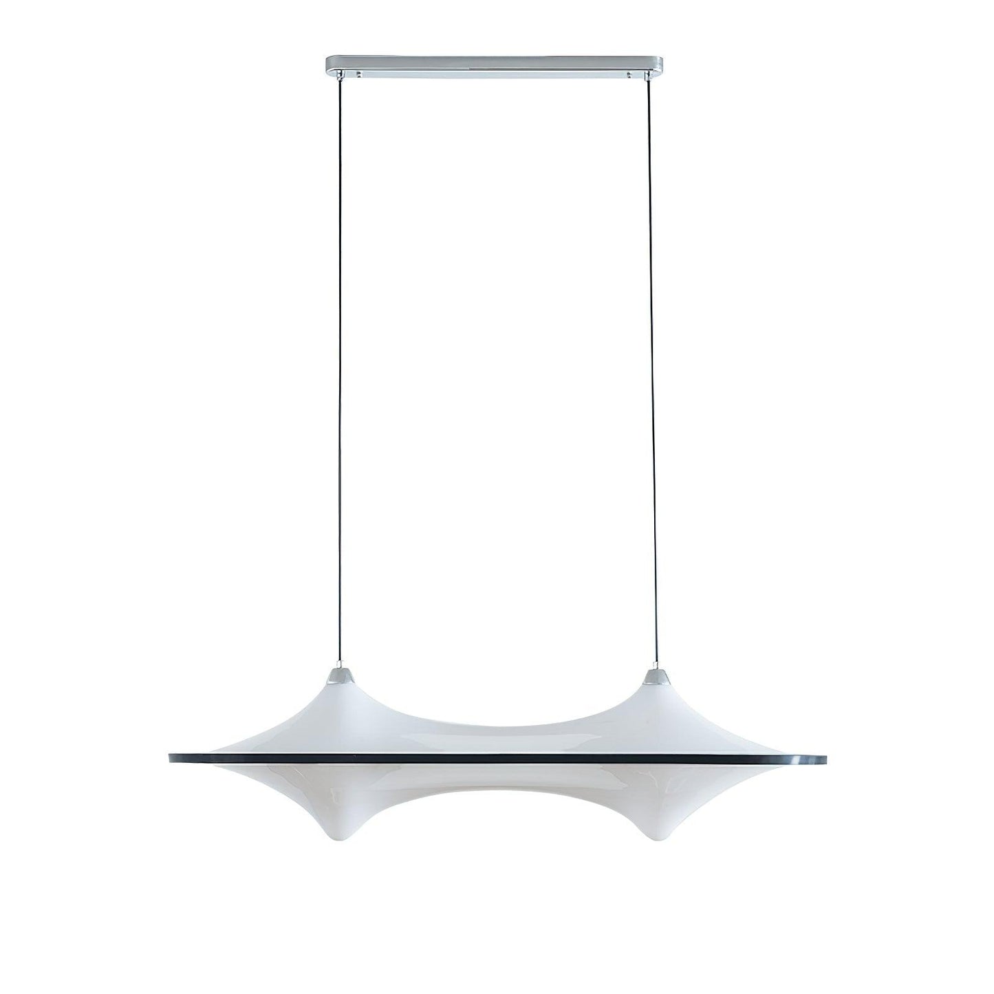 Modern Art Acrylic Adjustable Wave Form Chandelier