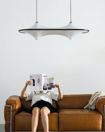 Modern Art Acrylic Adjustable Wave Form Chandelier