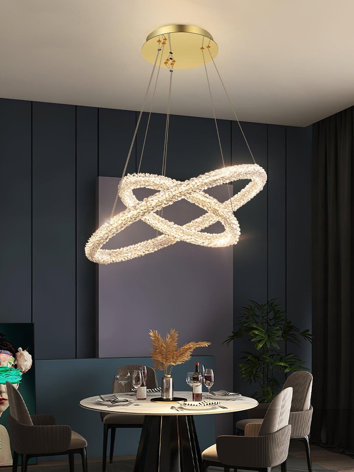 Ring Crystal Chandeliers Chandelier