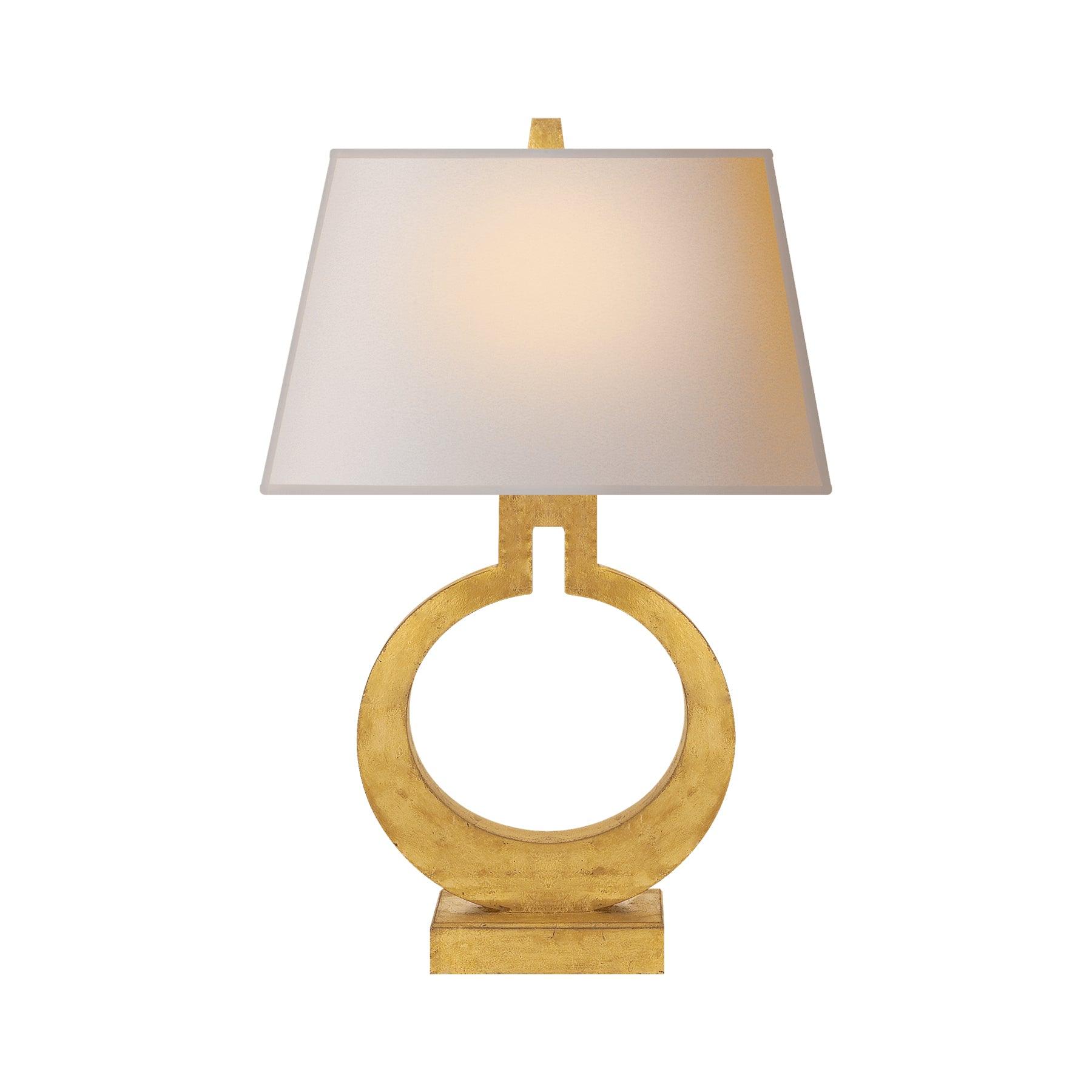 Ring Form Table Lamp ? 14.2″ x H 22″ / Dia 36cm x H 56cm / Gold / US Plug Table lamp