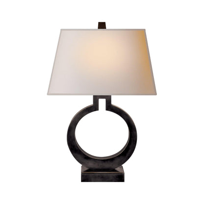Ring Form Table Lamp ? 14.2″ x H 22″ / Dia 36cm x H 56cm / Black / US Plug Table lamp