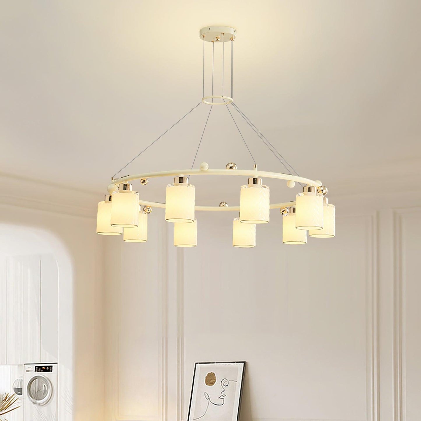 Ring Glass Cup Chandelier Chandelier