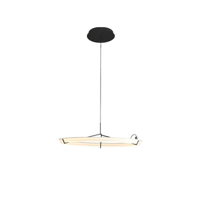 Ring Nodes Pendant Lamp Model A Dia 21.7″ x H 59.1″/ Dia 55cm x H 150cm / Black & White / Warm light Pendant light
