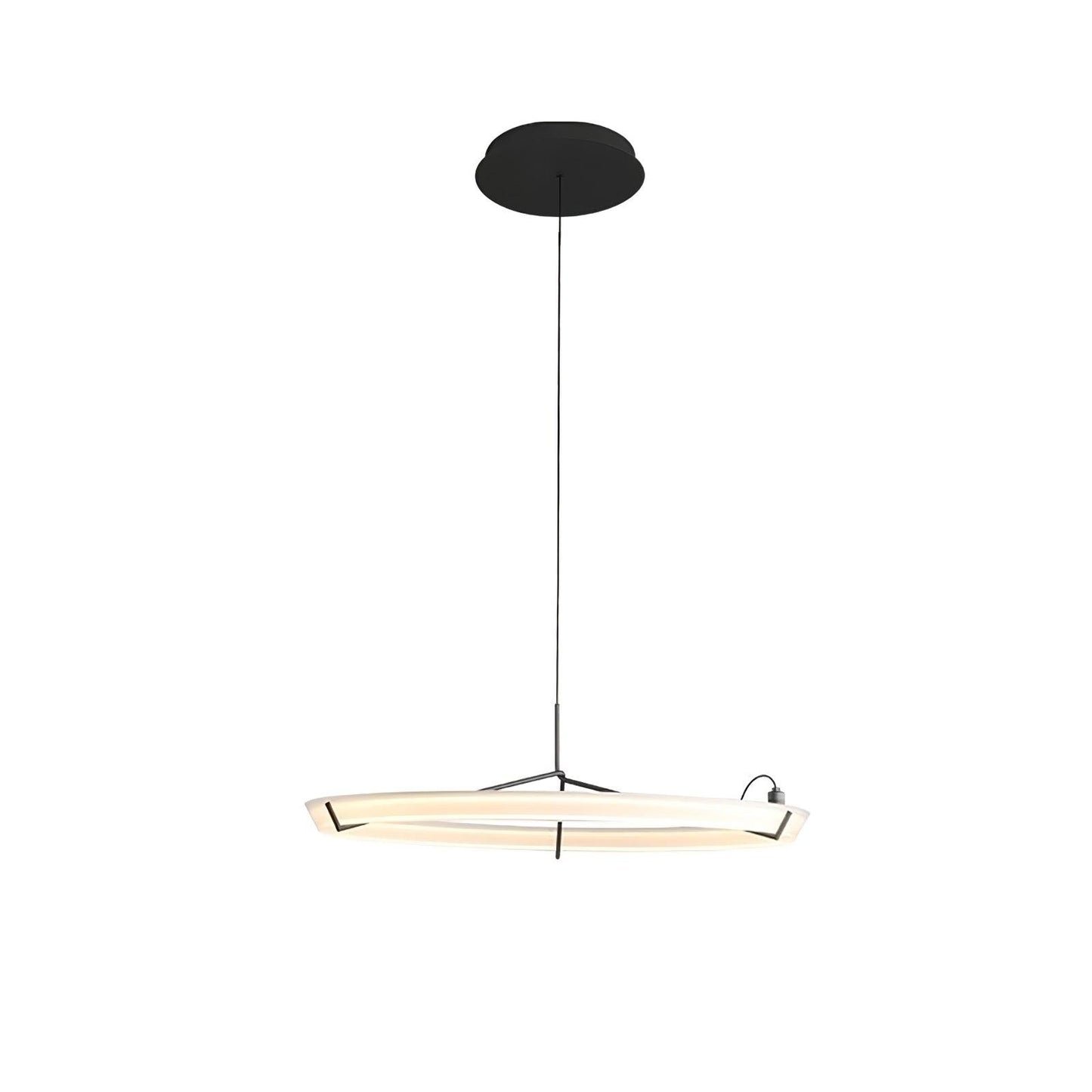 Ring Nodes Pendant Lamp Model A Dia 29.5″ x H 59.1″ / Dia 75cm x H 150cm / Black & White / Warm light Pendant light