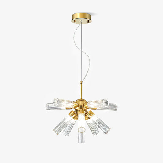 Ringold Sputnik Chandelier ? 19.7″ x H 11.8″ / Dia 50cm x H 30cm / Gold + White Chandelier
