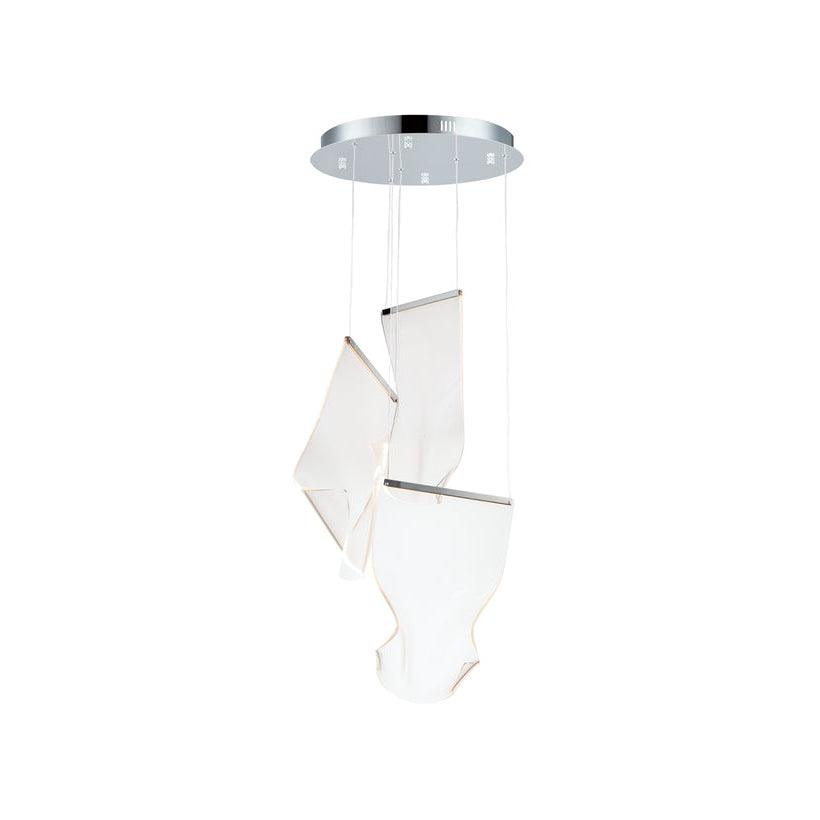 Acrylic LED Chandelier 3heads Dia 13.8″ x H 59″ / Dia 35cm x H 150cm / Small: W 7.1″ x H 10.2″ / W 18cm x H 26cm / Silver