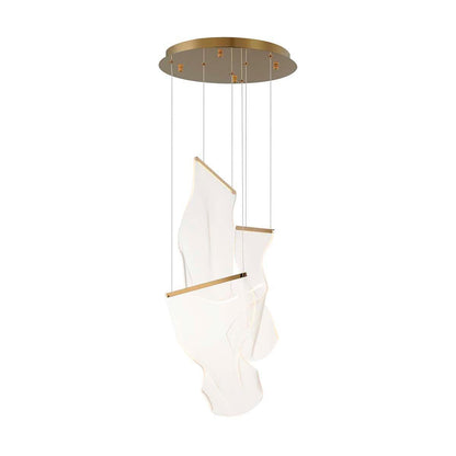Acrylic LED Chandelier 3heads Dia 13.8″ x H 59″ / Dia 35cm x H 150cm / Small: W 7.1″ x H 10.2″ / W 18cm x H 26cm / Gold