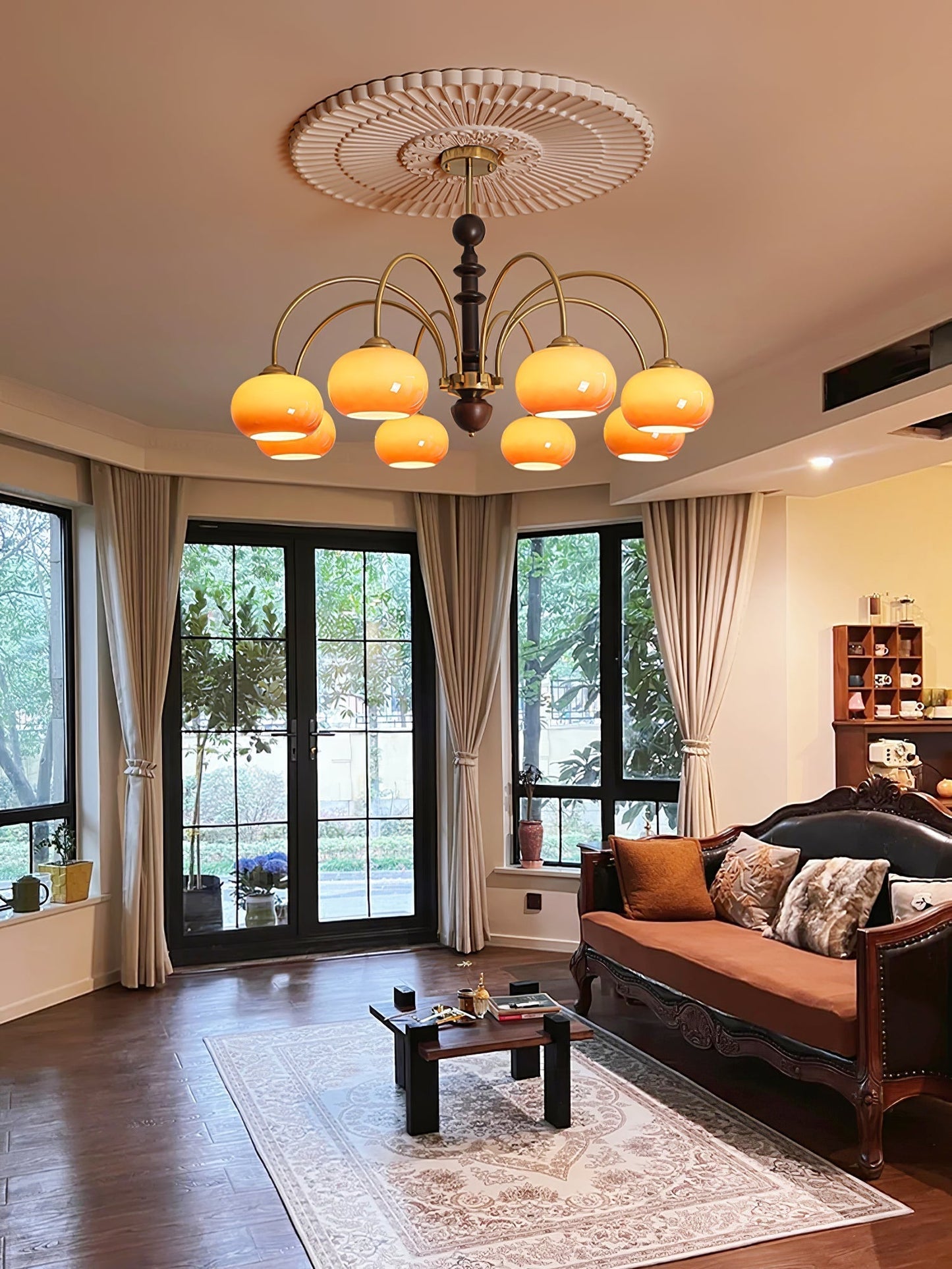 Ripe Persimmon Chandelier Chandelier