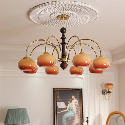 Ripe Persimmon Chandelier Chandelier
