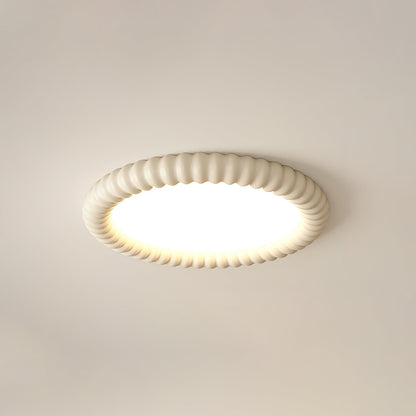 Ripple Halo Ceiling Light ? 19.7″ x H 2.8″ / Beige / Warm Light Ceiling lamp