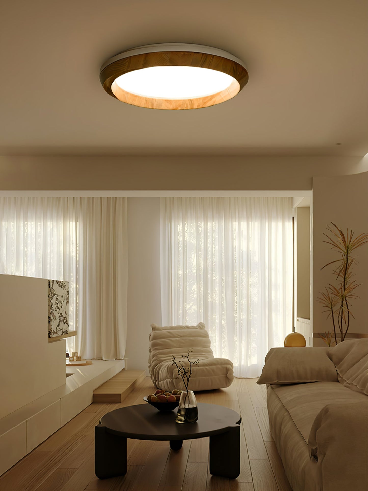 Ripple Wood Ceiling Light Ceiling lamp