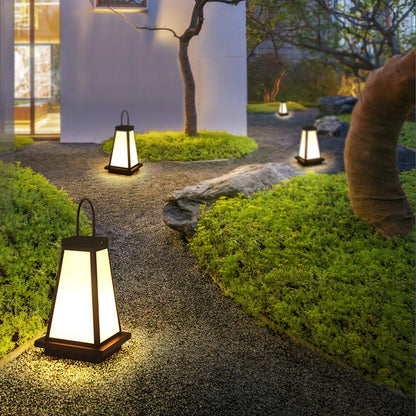 Roam Lantern Garden Outdoor Lamp Dia 9.8″ x H 19.7″ / Dia 25cm x H 50cm / Black & White / Warm Light Table lamp
