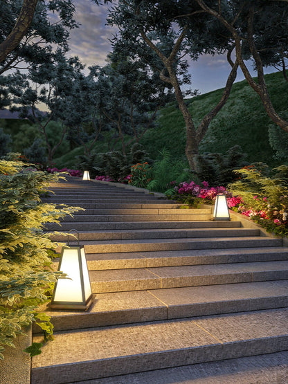 Roam Lantern Garden Outdoor Lamp Dia 9.8″ x H 19.7″ / Dia 25cm x H 50cm / Black & White / Warm Light Table lamp