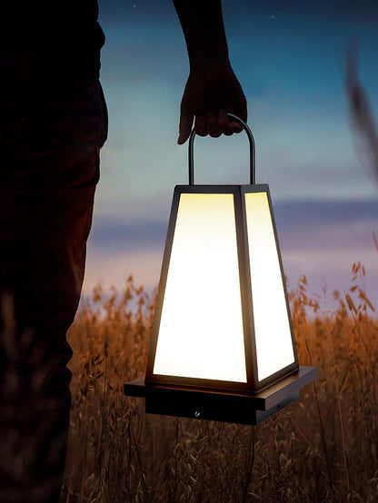 Roam Lantern Garden Outdoor Lamp Dia 9.8″ x H 19.7″ / Dia 25cm x H 50cm / Black & White / Warm Light Table lamp