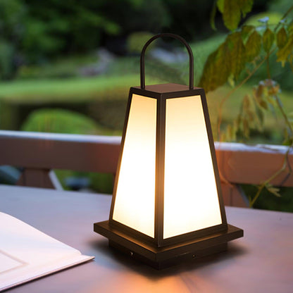 Roam Lantern Garden Outdoor Lamp Dia 9.8″ x H 19.7″ / Dia 25cm x H 50cm / Black & White / Warm Light Table lamp