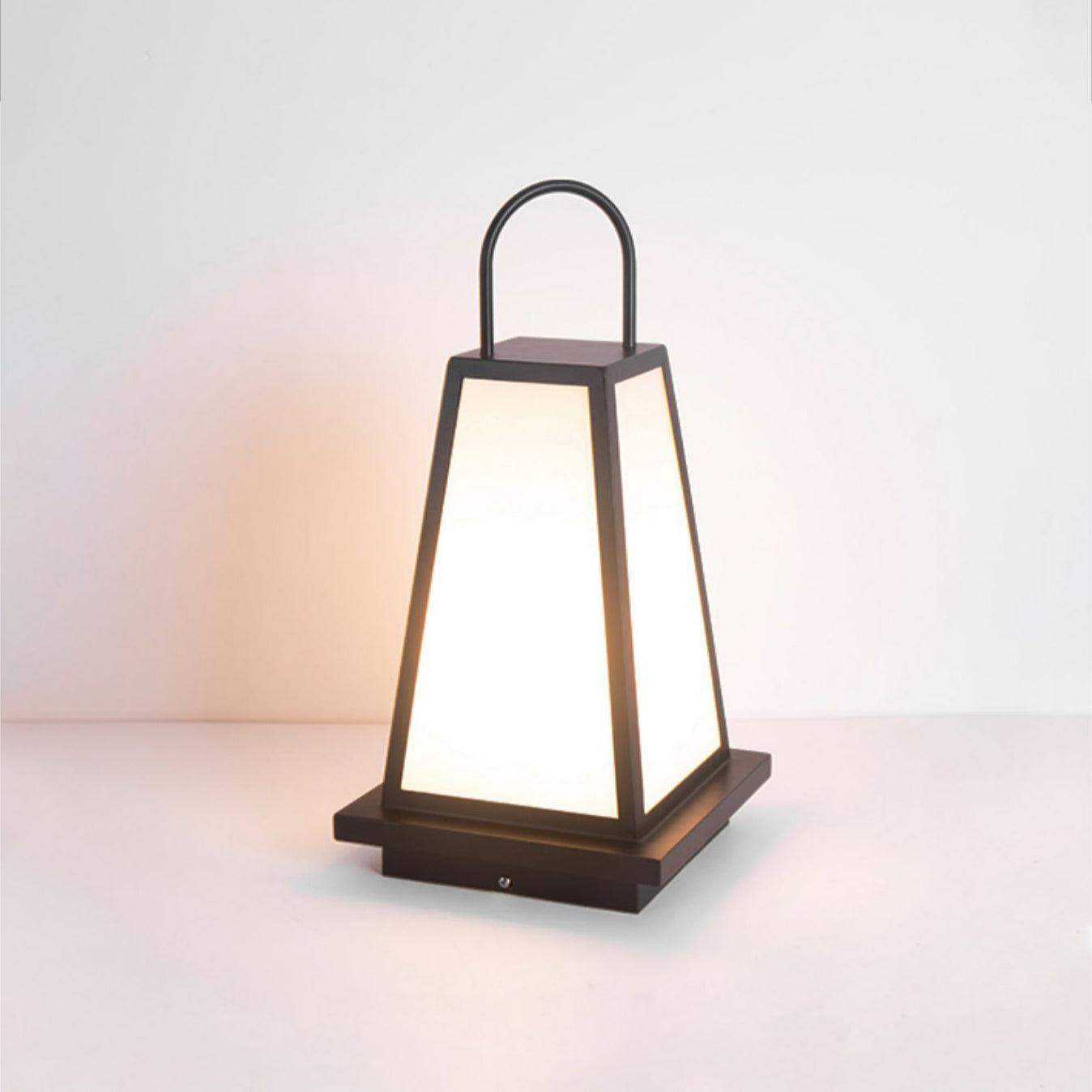 Roam Lantern Garden Outdoor Lamp Dia 9.8″ x H 19.7″ / Dia 25cm x H 50cm / Black & White / Warm Light Table lamp