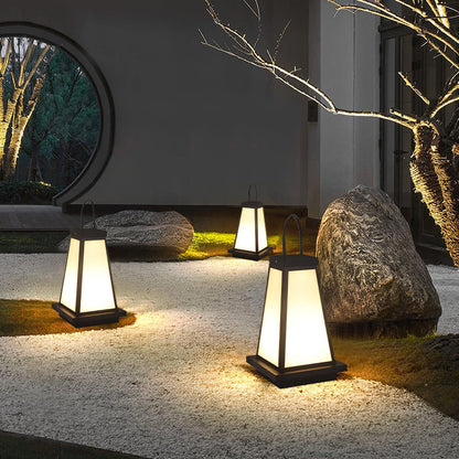 Roam Lantern Garden Outdoor Lamp Dia 9.8″ x H 19.7″ / Dia 25cm x H 50cm / Black & White / Warm Light Table lamp