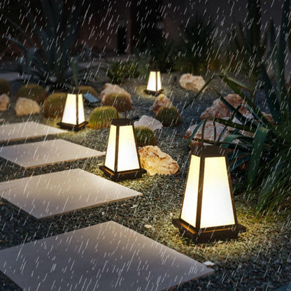 Roam Lantern Garden Outdoor Lamp Dia 9.8″ x H 19.7″ / Dia 25cm x H 50cm / Black & White / Warm Light Table lamp