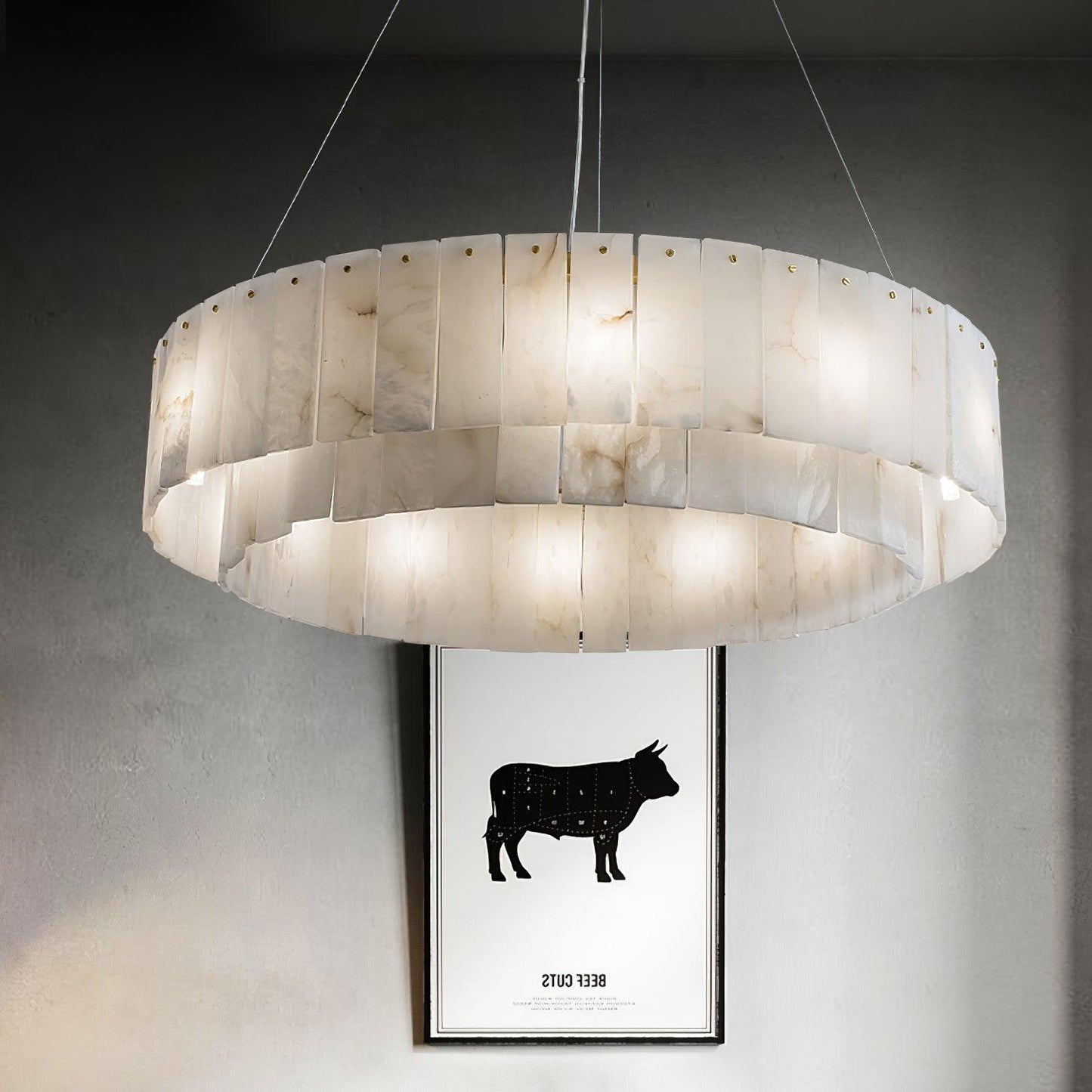 Rock Alabaster Chandelier Chandelier